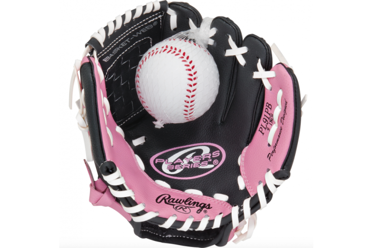 Rawlings - PLAYERS 9 INCHYOUTH T-BALL GLOVE WITH TRAINING BALL